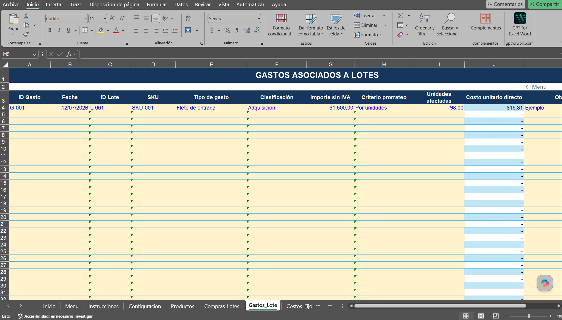 Sistema de Costeo y Rentabilidad 2.0 - Imagen 7