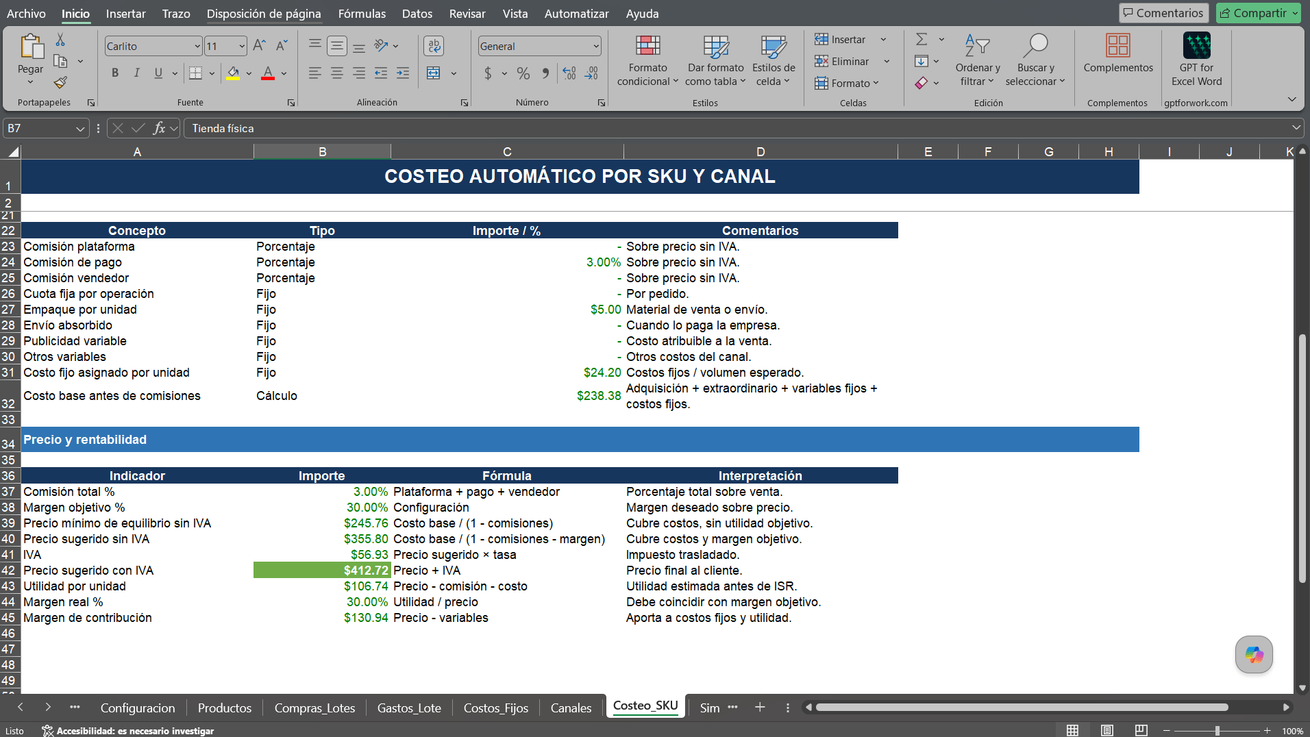 Sistema de Costeo y Rentabilidad 2.0 - Imagen 10