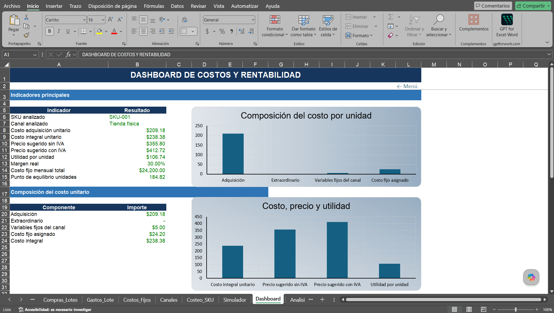 Sistema de Costeo y Rentabilidad 2.0 - Imagen 12