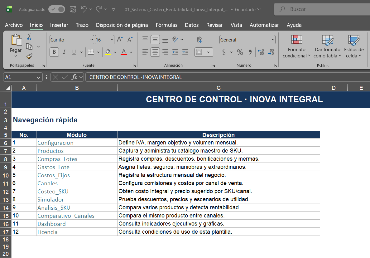 Sistema de Costeo y Rentabilidad 2.0 - Imagen 4